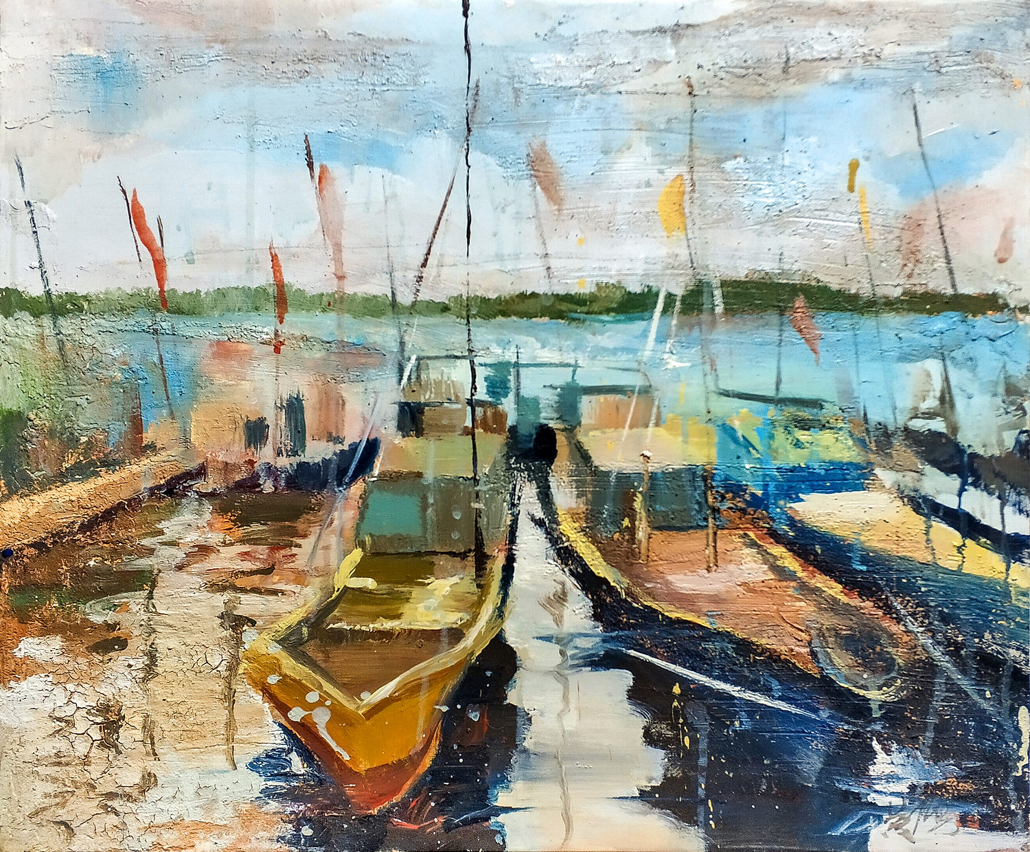 《船系列1》50x60cm 布面油画 2017年
